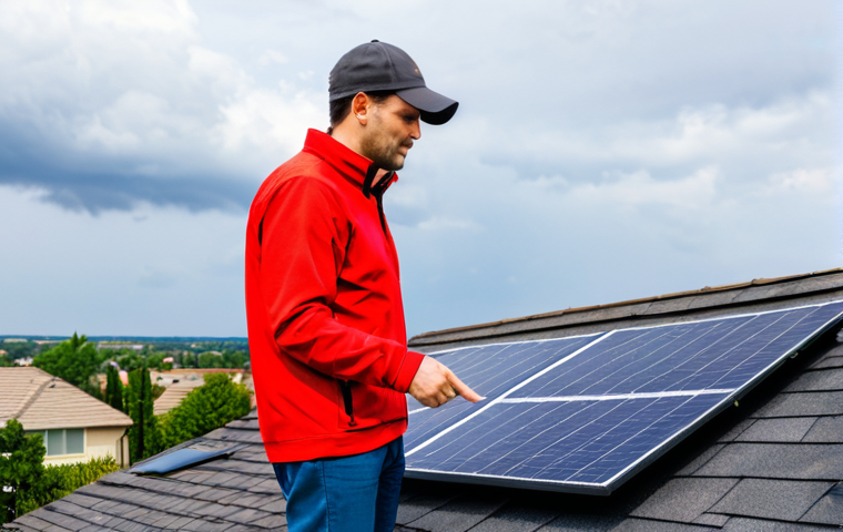 태양광 발전 설치 시 발생할 수 있는 유지보수 문제 - Inverter Inspection**

"A technician in professional work clothes inspects a solar inverter mounted ...